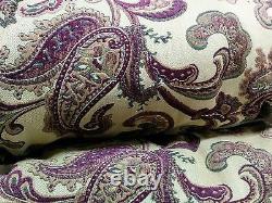 Tache 6 Piece Exotic Blooms Floral Paisley Heavy Luxury Jacquard Comforter Set