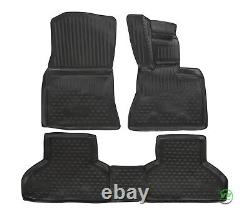Tailored Rubber Set 3D Tailored Heavy Duty Mats Tray for BMW X5 E70 2007-2013