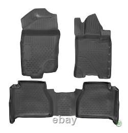 Tailored Rubber Set 3D Tailored Heavy Duty Mats for NISSAN NAVARA NP300 2016-up