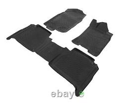 Tailored Rubber Set 3D Tailored Heavy Duty Mats for NISSAN NAVARA NP300 2016-up