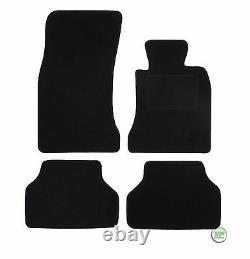 Tailored black floor car mats + boot tray mat for BMW 5 SERIE E60 SALOON 2004-10