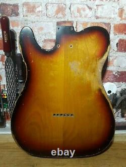 Telecaster Body 3T Sunburst Heavy Relic Nitro 2 piece Alder USA spec