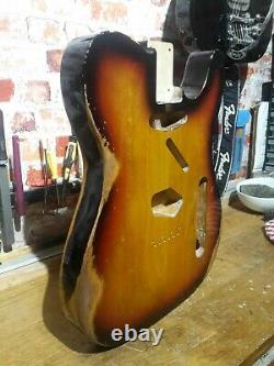 Telecaster Body 3T Sunburst Heavy Relic Nitro 2 piece Alder USA spec