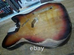 Telecaster Body 3T Sunburst Heavy Relic Nitro 2 piece Alder USA spec