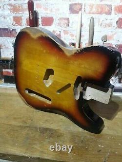 Telecaster Body 3T Sunburst Heavy Relic Nitro 2 piece Alder USA spec