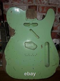 Telecaster Body Surf Green Heavy Relic Nitro 2 piece Alder USA spec