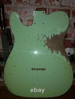 Telecaster Body Surf Green Heavy Relic Nitro 2 piece Alder USA spec