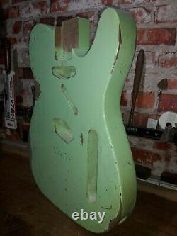 Telecaster Body Surf Green Heavy Relic Nitro 2 piece Alder USA spec