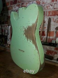 Telecaster Body Surf Green Heavy Relic Nitro 2 piece Alder USA spec