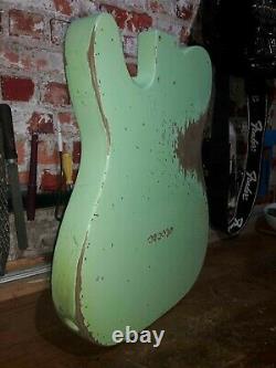 Telecaster Body Surf Green Heavy Relic Nitro 2 piece Alder USA spec