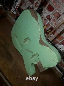 Telecaster Body Surf Green Heavy Relic Nitro 2 piece Alder USA spec