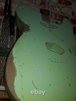 Telecaster Body Surf Green Heavy Relic Nitro 2 piece Alder USA spec