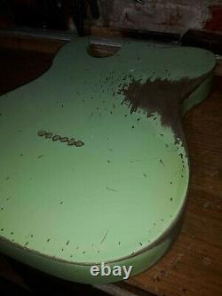 Telecaster Body Surf Green Heavy Relic Nitro 2 piece Alder USA spec