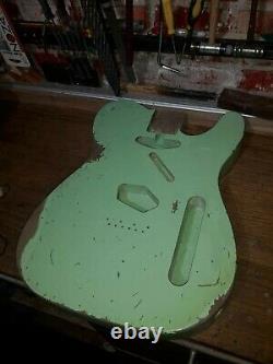 Telecaster Body Surf Green Heavy Relic Nitro 2 piece Alder USA spec