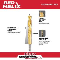 Titanium Drill Bit Set Heavy Duty Alloy Steel Blades 74-Piece Driver Kit NEW