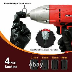 Toolman Corded Impact Wrench 6A 3200 RPM with 4pieces sockets for Heavy Duty