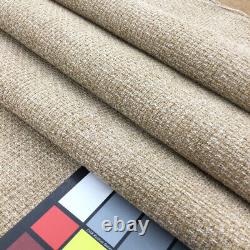 Two Toned Natural Brown Textured Weave Fabric Upholstery Heavy Weight