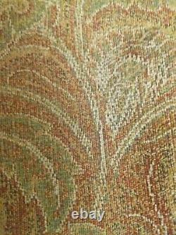 VTG Upholstery Burnt Orang Color 6 + Yard One Piece READ New Old Stock No Tag