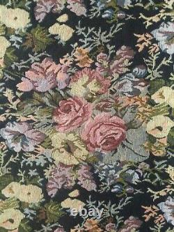 VTG Upholstery Floral Tapestry Fabric One Piece READ New Old Stock No Tag