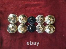 Vintage Brass Ceramic Bakelite 1 Way Electric Switch Sample 10 Pieces Home Decor