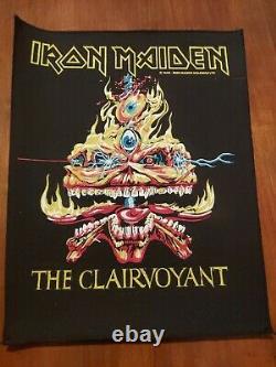 Vintage Iron Maiden back patch THE CLAIRVOYANT heavy metal NEW OLD STOCK
