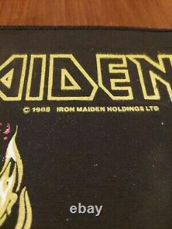 Vintage Iron Maiden back patch THE CLAIRVOYANT heavy metal NEW OLD STOCK