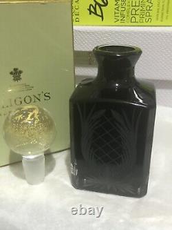 Vintage Penhaligons Crystal Elixir Bath Oil Bottle Heavy Duty Boxed Rare Piece