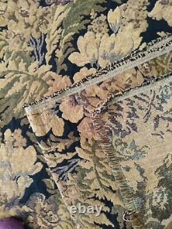 Vintage Upholstery Floral Tapestry Fabric Brocade One-piece READ NOS No Tag
