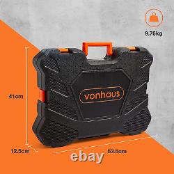 Vonhaus Socket & Tool Set, 256 Piece Tool Set with Socket Set, in Heavy Duty Sto