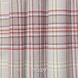 Voyage Maison Lythmore Plum Check Fabric 13m Roll Country Plaid Curtains