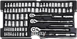 WORKPRO 408-Piece Mechanics Tool Set with 3-Drawer Heavy Duty Metal Box W009044A