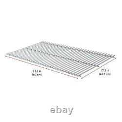 Weber Replacement Cooking Grates Stainless Steel Heavy-Duty Silver (2-Pieces)