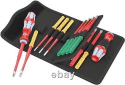 Wera 006631 Stainless 17 Piece Slim VDE Interchangeable Screwdriver Set & Blades