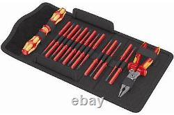 Wera 136027 17 Piece VDE Kraftform Kompakt Screwdriver & Knipex Multi Plier Set