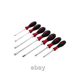 Wiha 53097 Screwdriver Set, Slotted and Phillips, Extra Heavy Duty, 7 Piece