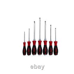 Wiha 53097 Screwdriver Set, Slotted and Phillips, Extra Heavy Duty, 7 Piece