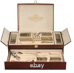Zillinger Gold Heavy 72 Piece Cutlery Set Stainless Steel Canteen Christmas