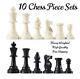 10 Ensembles De Pièces D'échecs De Tournoi Lourdes Avec Triple Poids Et Reines Supplémentaires - Roi De 3,75 Pouces.