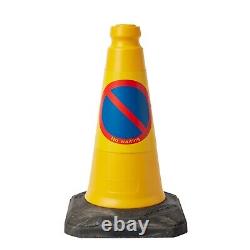 12 Pack No Waiting Traffic Cones Heavy Duty 450 MM High 2 Piece