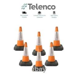 6 cônes de signalisation 450 mm de haut, lot de 6, robustes (TVA incluse)