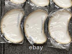 6 x Nouvelles Assiettes en forme de croissant Aynsley Belleek JP McManus Invitational Pro Am 2000 de 8,5 pouces