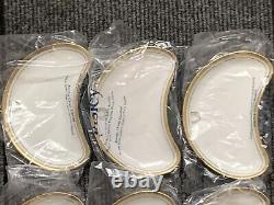 6 x Nouvelles Assiettes en forme de croissant Aynsley Belleek JP McManus Invitational Pro Am 2000 de 8,5 pouces