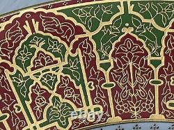 Assiette à dîner de De Lamerie, lourdement dorée, en forme de bouton de rose, HM Sultan d'Oman, commandée, 11 pouces.