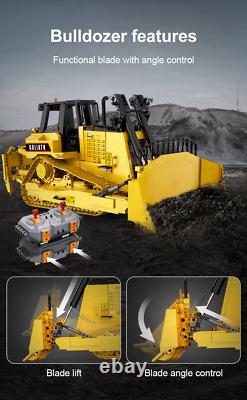 CaDA Maître Goliath Bulldozer Lourd RC Contrôle 116 2826 Pièces Kit C61056W