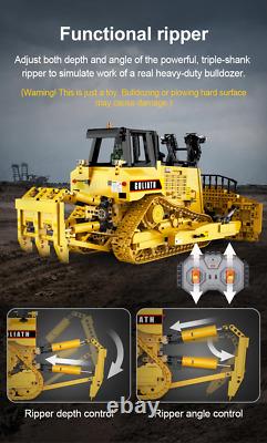 CaDA Maître Goliath Bulldozer Lourd RC Contrôle 116 2826 Pièces Kit C61056W