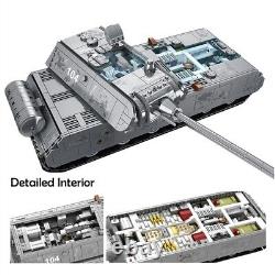Char d'assaut militaire allemand Panzer VIII Maus en blocs de construction de briques (2127 pièces)