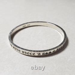 Chrome Coeurs Pièce 'a Bangle De Cul Bracelet / 925 Argent Sterling / Heavy