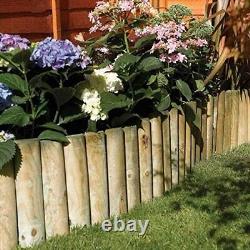 Clôture en bois lourd pour jardin 90 x 30 x 15cm