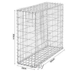 Clôture en fil de 4mm Boîte robuste pour gabions extérieurs Paniers en pierre Mur de soutènement