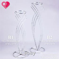 Cluster Candle Holder Acrylic Shade Wire Flower Centerpiece Stand Pilier Mariage